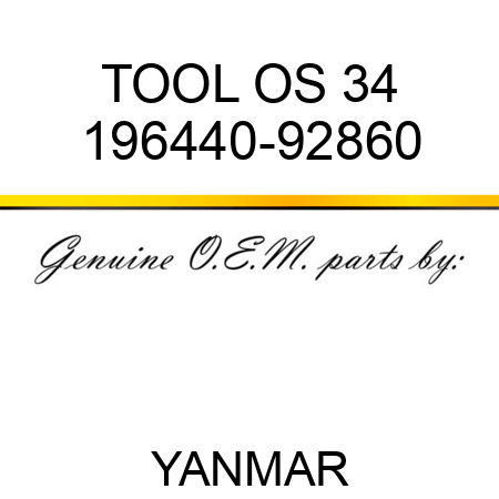 TOOL, OS 34 196440-92860