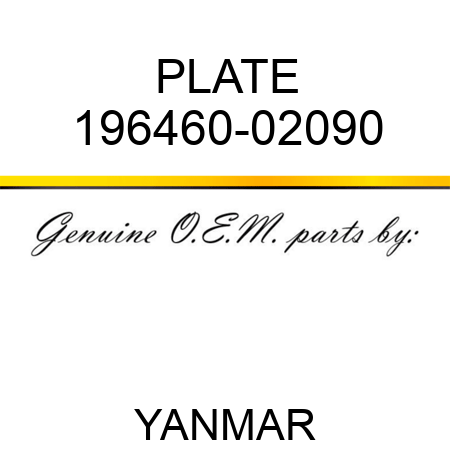 PLATE 196460-02090