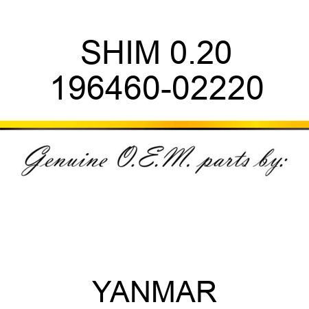 SHIM, 0.20 196460-02220