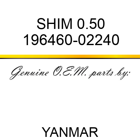 SHIM, 0.50 196460-02240