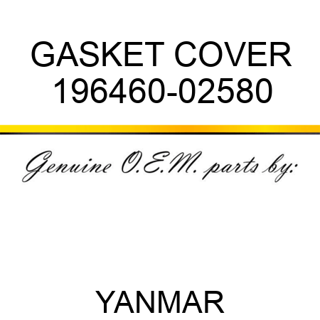 GASKET, COVER 196460-02580