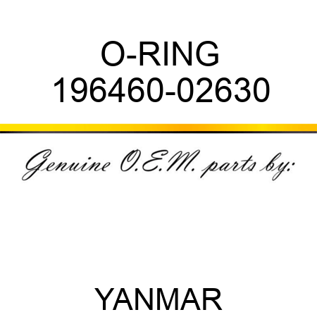O-RING 196460-02630