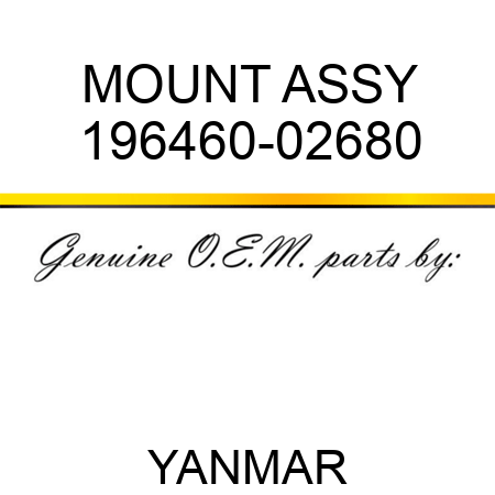 MOUNT ASSY 196460-02680