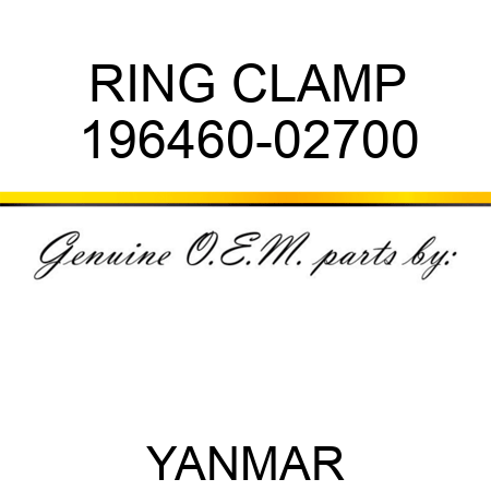 RING, CLAMP 196460-02700