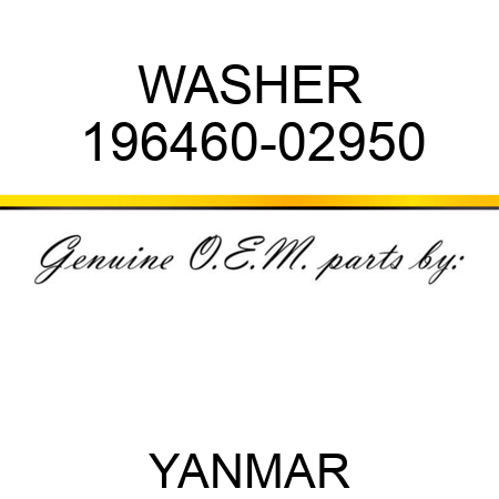 WASHER 196460-02950