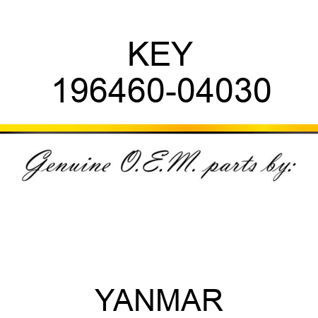 KEY 196460-04030