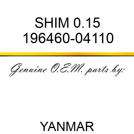 SHIM, 0.15 196460-04110