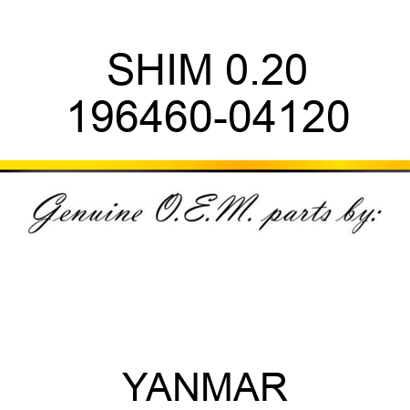 SHIM, 0.20 196460-04120