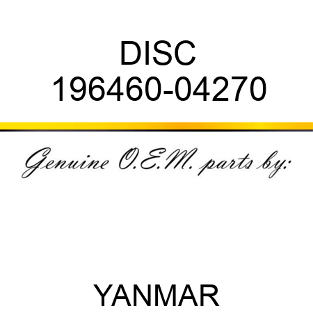 DISC 196460-04270