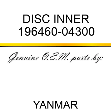 DISC, INNER 196460-04300