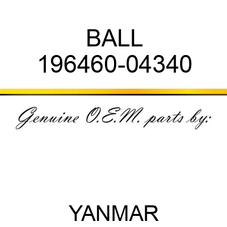 BALL 196460-04340