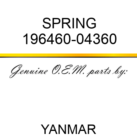 SPRING 196460-04360