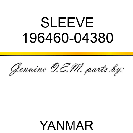 SLEEVE 196460-04380