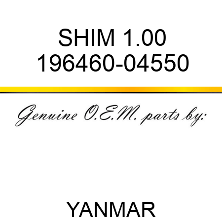 SHIM, 1.00 196460-04550