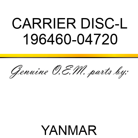CARRIER, DISC-L 196460-04720