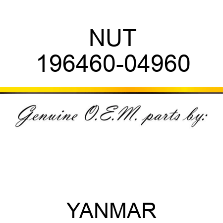 NUT 196460-04960