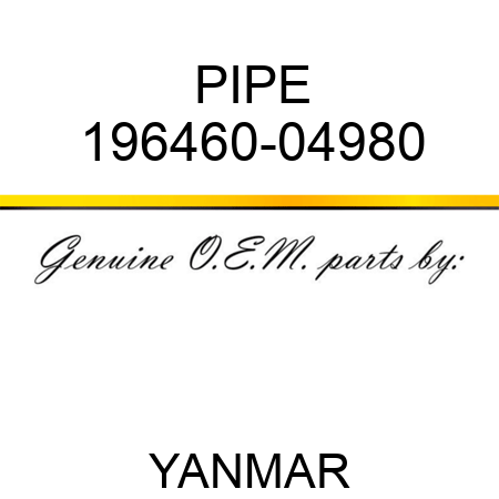 PIPE 196460-04980