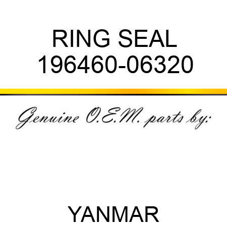 RING, SEAL 196460-06320