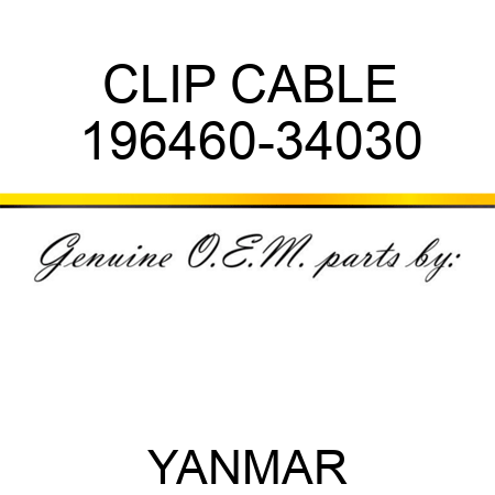 CLIP, CABLE 196460-34030