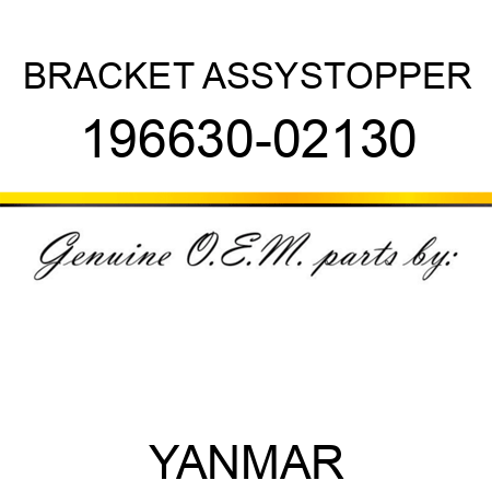 BRACKET ASSY,STOPPER 196630-02130