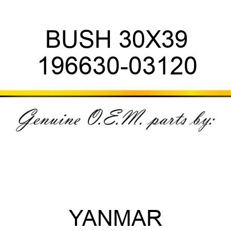 BUSH, 30X39 196630-03120
