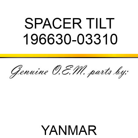 SPACER, TILT 196630-03310