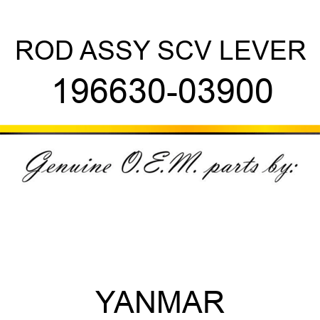 ROD ASSY, SCV LEVER 196630-03900