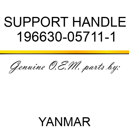 SUPPORT, HANDLE 196630-05711-1