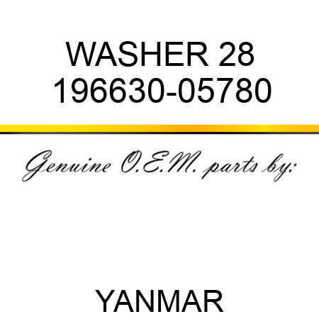 WASHER, 28 196630-05780