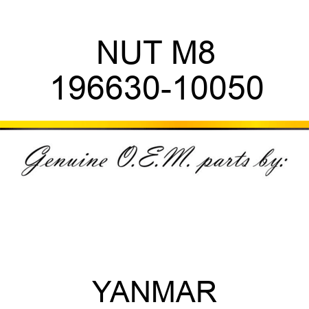 NUT, M8 196630-10050