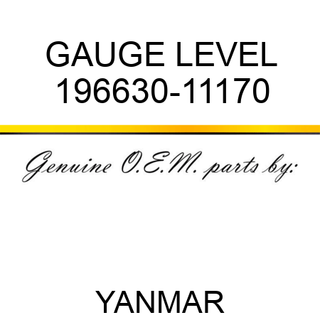 GAUGE, LEVEL 196630-11170