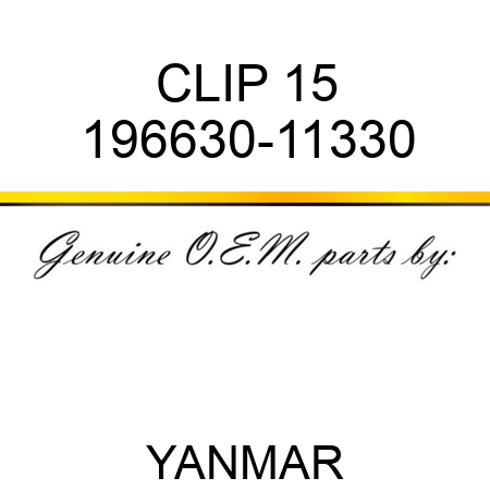 CLIP, 15 196630-11330