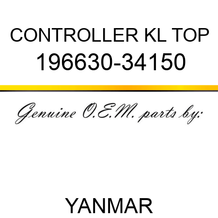 CONTROLLER, KL TOP 196630-34150