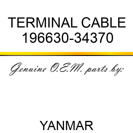 TERMINAL, CABLE 196630-34370