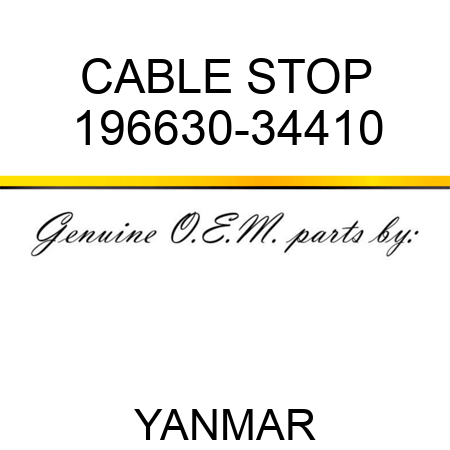 CABLE, STOP 196630-34410