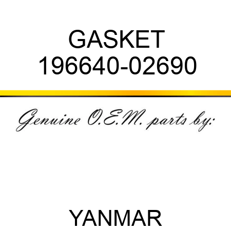 GASKET 196640-02690