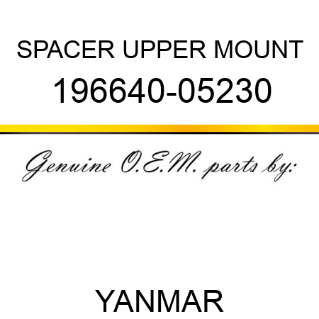 SPACER, UPPER MOUNT 196640-05230