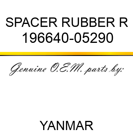 SPACER, RUBBER R 196640-05290