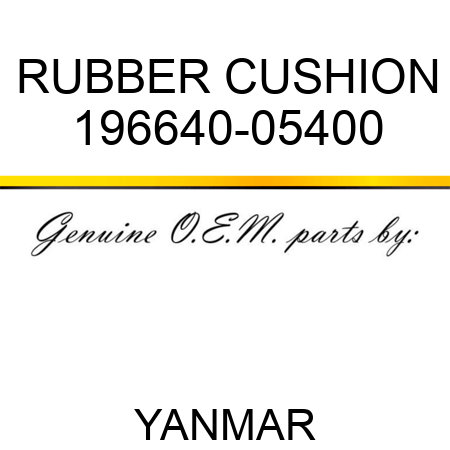 RUBBER, CUSHION 196640-05400
