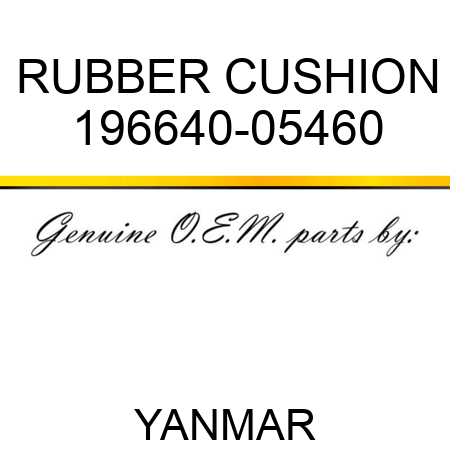 RUBBER, CUSHION 196640-05460
