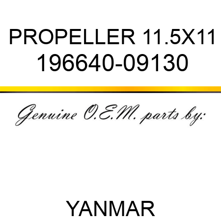 PROPELLER, 11.5X11 196640-09130