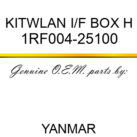 KIT,WLAN I/F BOX H 1RF004-25100