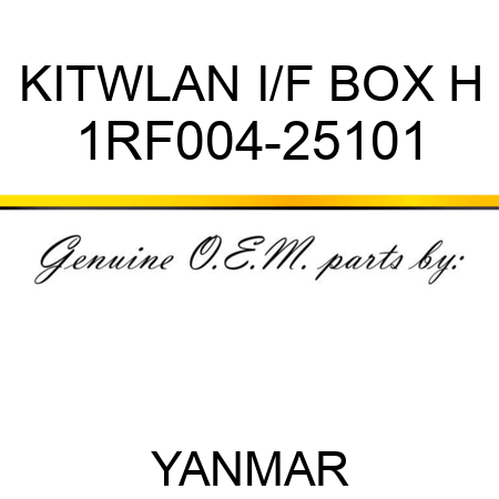 KIT,WLAN I/F BOX H 1RF004-25101