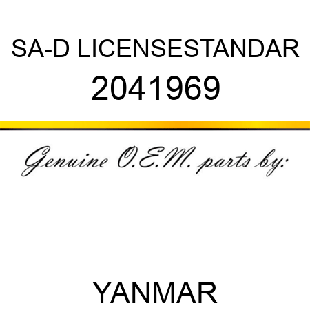 SA-D LICENSE,STANDAR 2041969