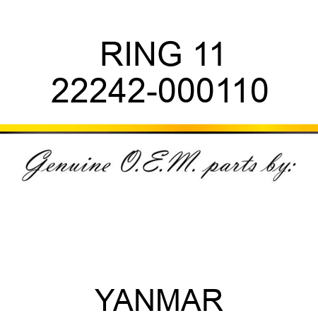 RING, 11 22242-000110
