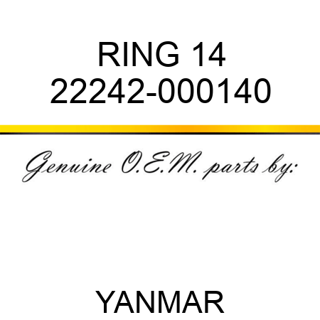 RING, 14 22242-000140