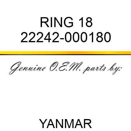 RING, 18 22242-000180