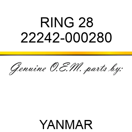 RING, 28 22242-000280