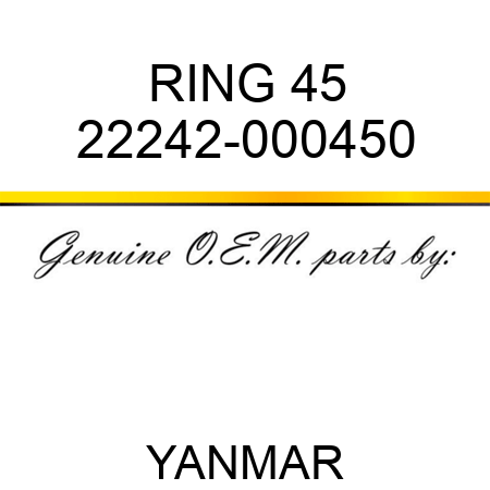 RING, 45 22242-000450