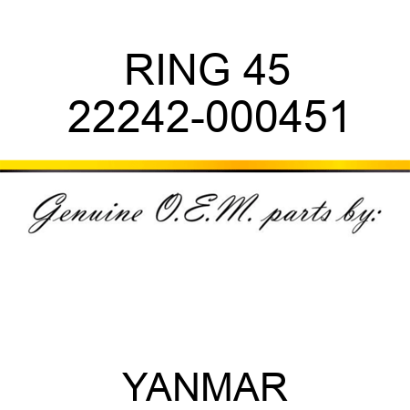 RING, 45 22242-000451